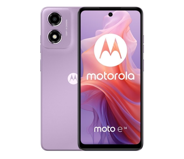 Motorola moto e14 2/64GB Pastell Lila 90Hz 6,56 Zoll Lilafarben Smartphone
