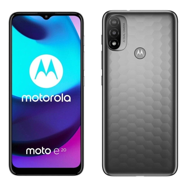 Motorola Moto E20 32 GB LTE-Smartphone graphitgrau (B-Ware)