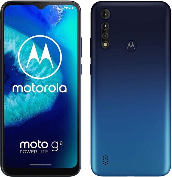 Motorola Moto G8 Power Lite 6,5″ 4G SS 64GB/4GB entsperrt Android Smartphone blau