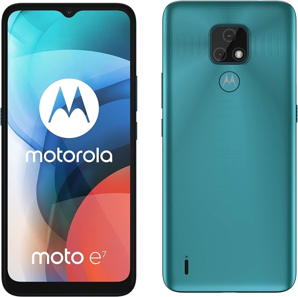 Motorola Moto E7 32GB blau entsperrt SIM-frei Android Handy Smartphone
