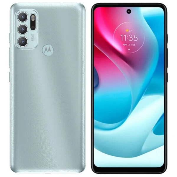 Motorola G60S 4/128GB 4G entsperrt Android Smartphone Iced neuwertig