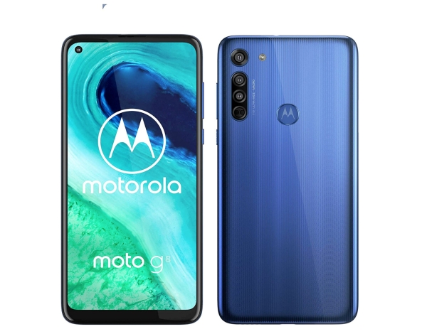 Motorola Moto G8 – 64 GB – Smartphone neonblau (entsperrt)