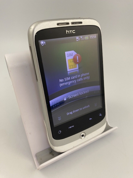 HTC Wildfire weiß entsperrt 512MB 3,2″ 5MP Android Smartphone Defekt #C04