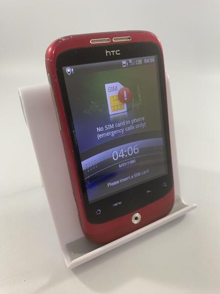 HTC Wildfire rot entsperrt 384MB 3,2″ 5MP Mini Android Touchscreen Smartphone