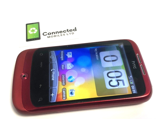 HTC Wildfire Smartphone Handy (entsperrt) 5MP rot PC49100 A3333
