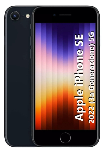 Smartphone Apple iPhone SE 2022 3. Generation 128GB 4,7″ MIDNIGHT NERO MMXJ3