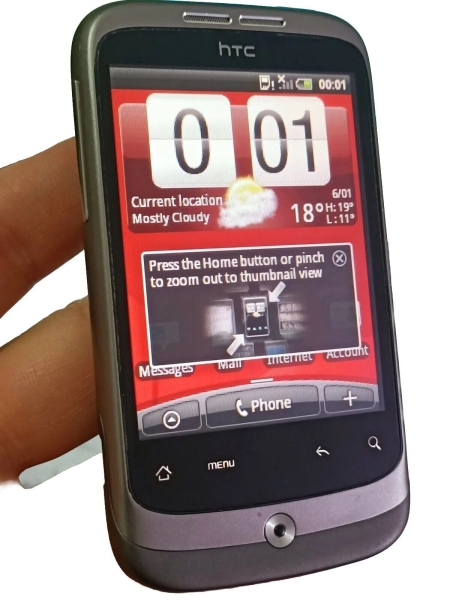 HTC Wildfire A3333 (entsperrt) 3G Smartphone Top Zustand Simfrei