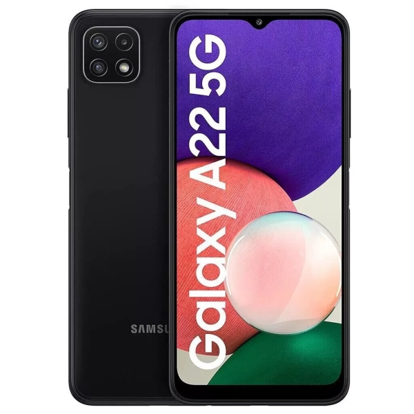 Samsung Galaxy A22 5G 64GB 4GB RAM schwarz NFC entsperrt Android Smartphone