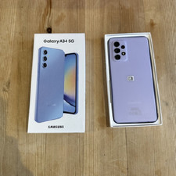 Samsung Galaxy A34 128GB Smartphone 5G 6,6“ entsperrt SIM-frei – Violett