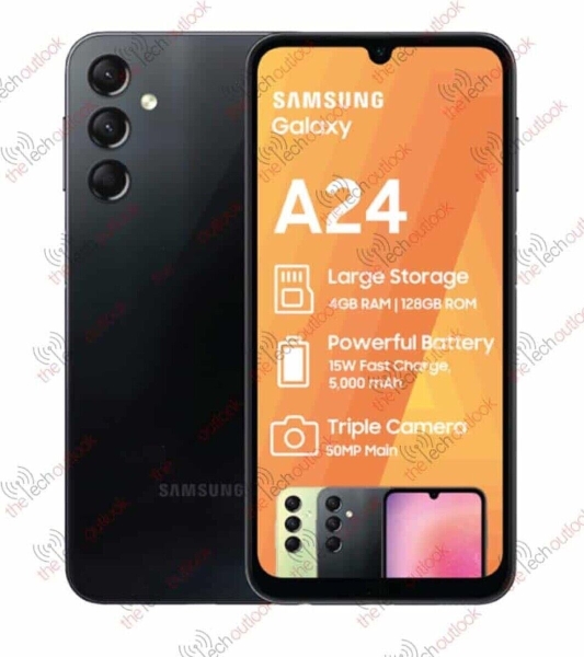 Samsung Galaxy A24 Dual-SIM 128 GB Black Smartphone.