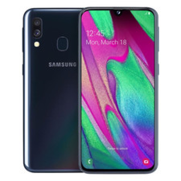 Samsung Galaxy A40 A405FN/DS 64GB Black Android Smartphone