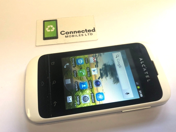 Alcatel OT-903 3G weiß (entsperrt) 2MP Android 2.3 Smartphone