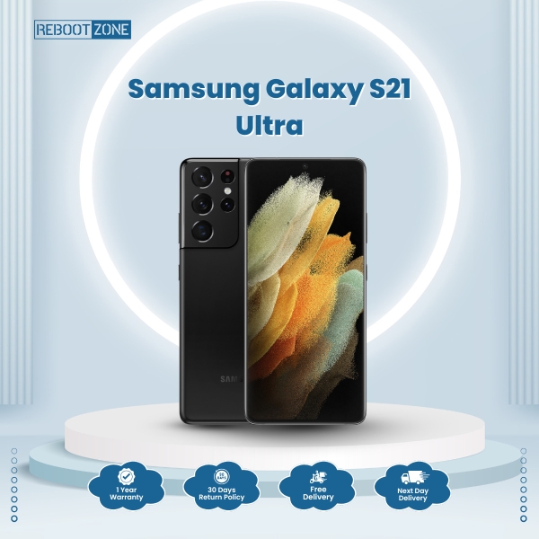 Samsung Galaxy S21 Ultra 5G 128GB entsperrt schwarz Android Smartphone TOP A+