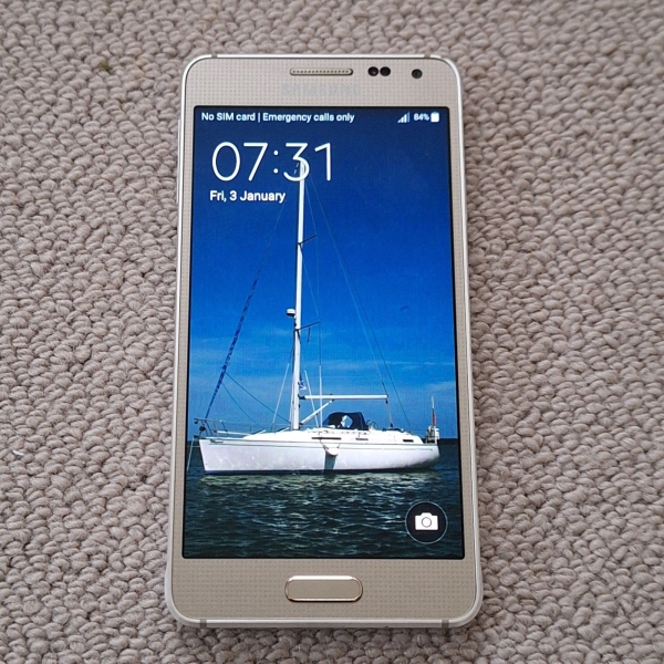 „SAMSUNG GALAXY ALPHA SN-G850F“ SILBER – 32GB (O2 NETZWERK) ANDROID 5 SMARTPHONE