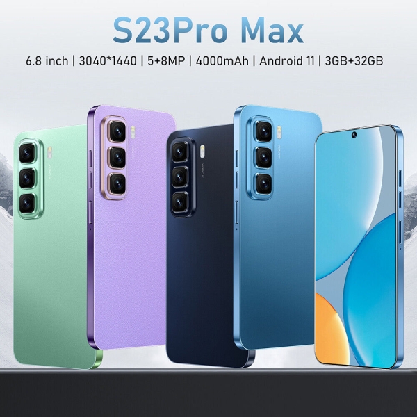 Neu Android S23 Pro Max Smartphone 3G+32GB Entsperrte Dual SIM 4G Günstige Handy