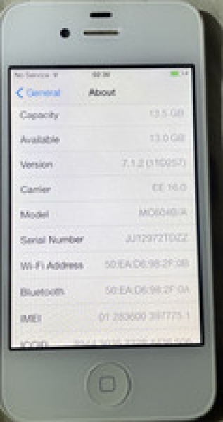 Apple iPhone 4s – 16GB – Weiß (Entsperrt) A1387 Top Zustand, leichte Spuren