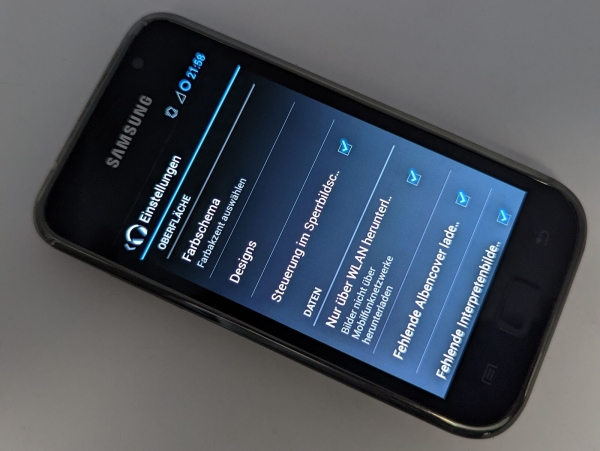Samsung Galaxy S Plus 4GB Schwarz Black Android Smartphone I9001