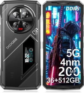 DOOGEE V40 PRO Rugged Smartphone 5G, 4nm Dimensity 7300, 36GB+512GB Handy
