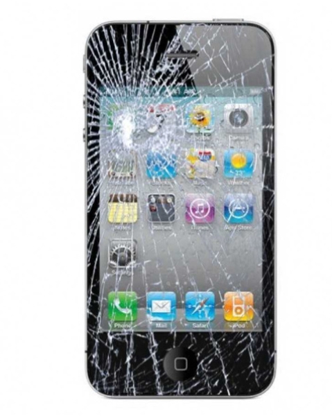 Apple iPhone 4 16GB Smartphone – schwarz (entsperrt) gesprungenes LCD