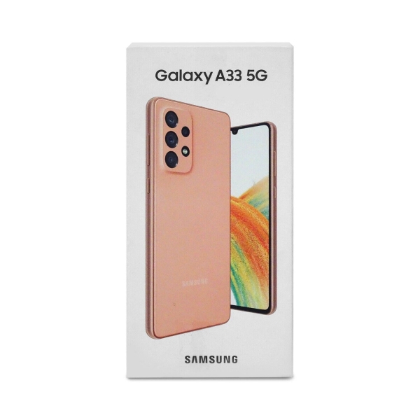 B-Ware (akzeptabel) – Samsung Galaxy A33 Awesome Peach Smartphone