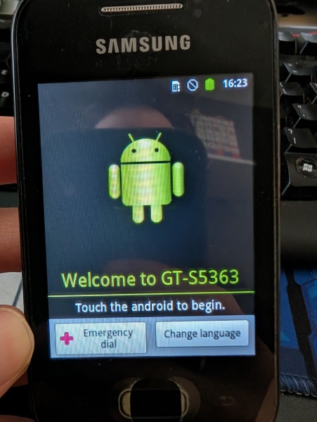 Samsung Galaxy Y GT-S5360 – schwarz (entsperrt) Smartphone