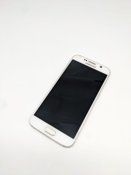 Samsung Galaxy S6 SM-G920F Weiß Smartphone | OHNE AKKU | LÄDT/STARTET NICHT