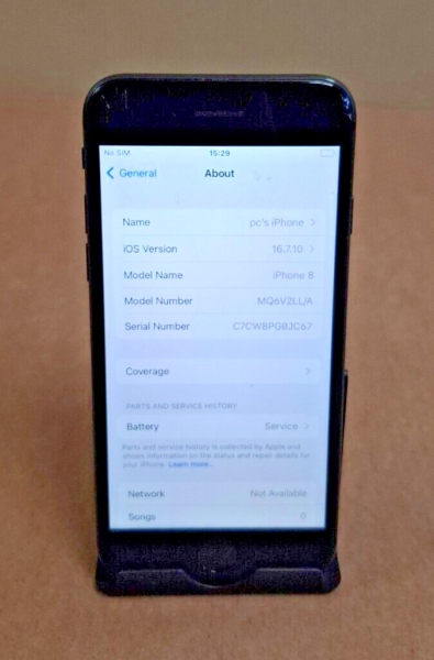 Apple iPhone 8 – 64GB – Space Grau (Entsperrt) – NUR TELEFON