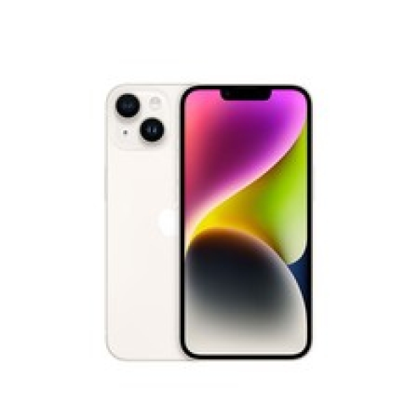 Smartphone Apple iPhone 14 Weiß starlight A15 6,1″ 128 GB