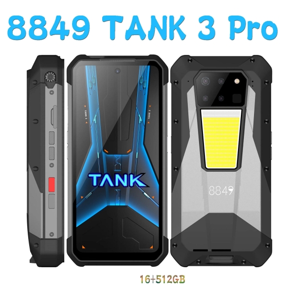 Neu 8849 Tank 3 Pro 16+512GB 5G Rugged Smartphone Google Play Unlocked 23800mAh