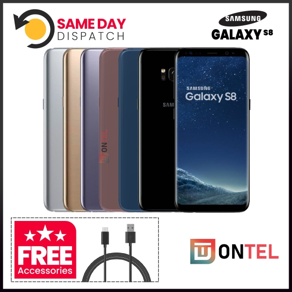 Samsung Galaxy S8 SM-G950F 64GB entsperrt Android Smartphone Farben Grade A
