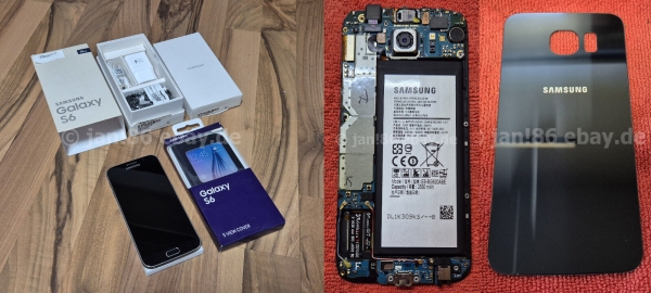 Samsung Galaxy S6 32 GB Black Sapphire SM-G920F 5.1″ Android Smartphone 16MP