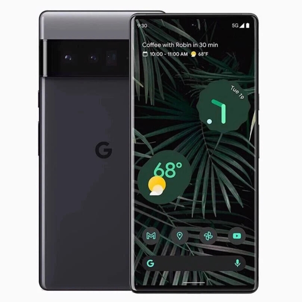 Google Pixel 6 Pro GLUOG 128GB Smartphone Handy Stormy Black entsperrt Grade-A