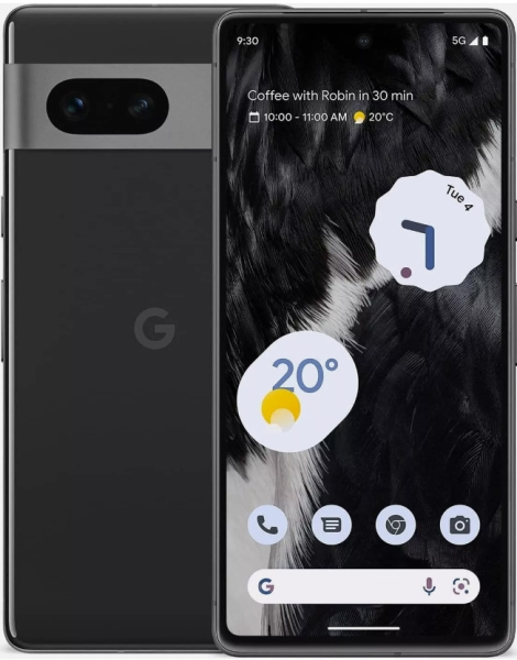 Google Pixel 7 – (Dual-SIM) – 128 GB – Smartphone schwarz (entsperrt) – Klasse A
