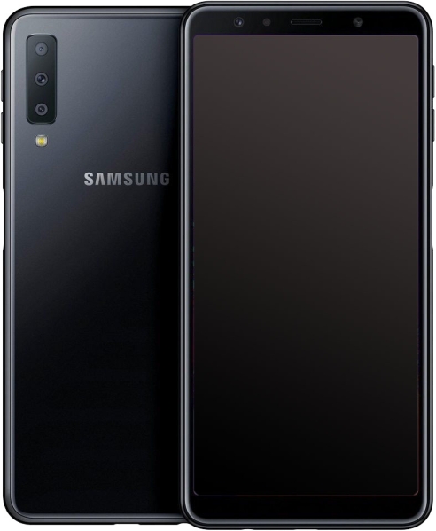 Samsung Galaxy A7 2018 Dual-SIM 64 GB schwarz Smartphone Handy Mobile Android