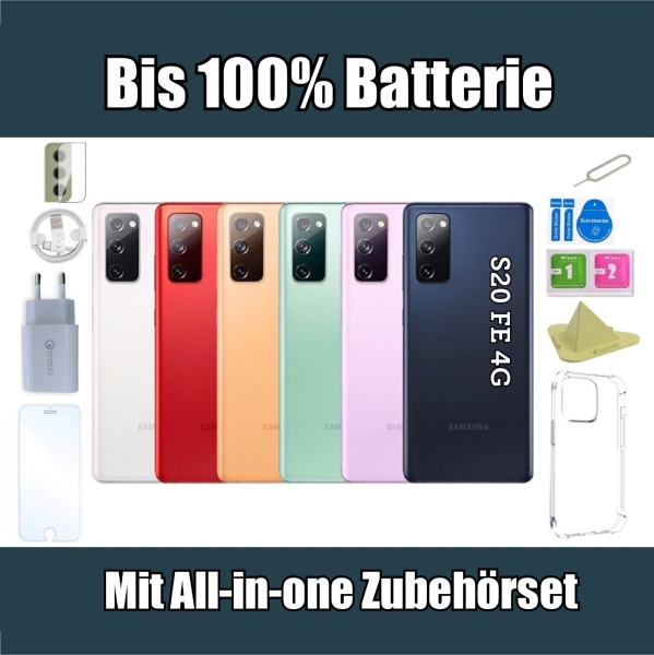 Samsung Galaxy S20 FE 4G 128 256 GB – Cloud Navy Lavender Mint Weiß – Smartphone