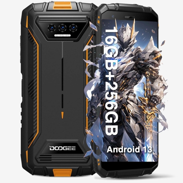 DOOGEE S41MAX Rugged Smartphone, 16GB+256GB, Android 12, 6300mAh Akku,…