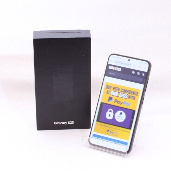 Samsung Galaxy S23 256GB Phantom Black Smartphone OVP Netzwerk entsperrt B+