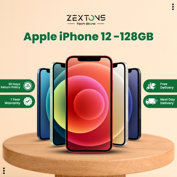 Apple iPhone 12 128GB 100% Akku Gesundheit alle Farben iOS Smartphone entsperrt A++