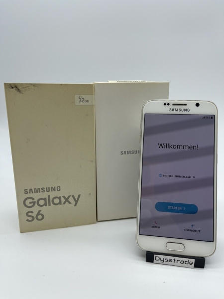 Samsung Galaxy S6 SM-G920F Smartphone 5,1 Zoll 32 GB weiß Sehr Gut