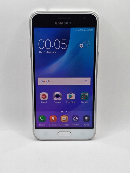 Samsung Galaxy J3 (2016) SM-J320FN 8GB Android 7.1 Smartphone – Weiß (Entsperrt)