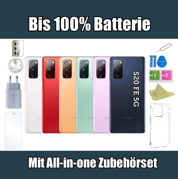 Samsung Galaxy S20 FE 5G 128GB – Cloud Navy Lavender Mint Weiß Rot -Smartphone