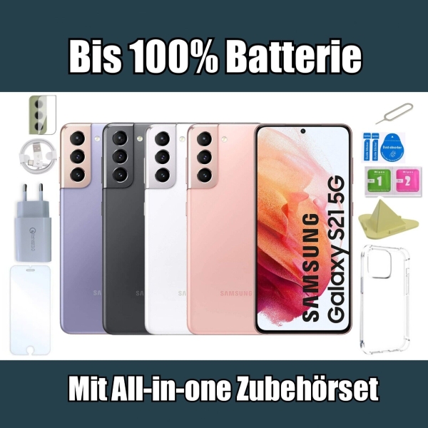 Samsung Galaxy S21 – 128 256 GB – Smartphone 5G – DUAL – Weiß Grau Violett Rosa