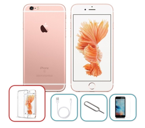 Apple iPhone 6s 64GB entsperrt – Roségold – neuer Akku guter Zustand