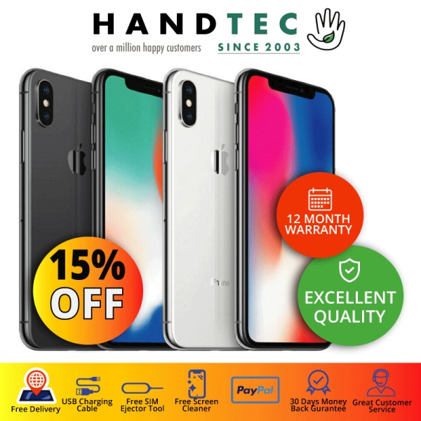 Apple iPhone X – 64GB 256GB entsperrt Handy – Extra 15% Rabatt – TOP – A