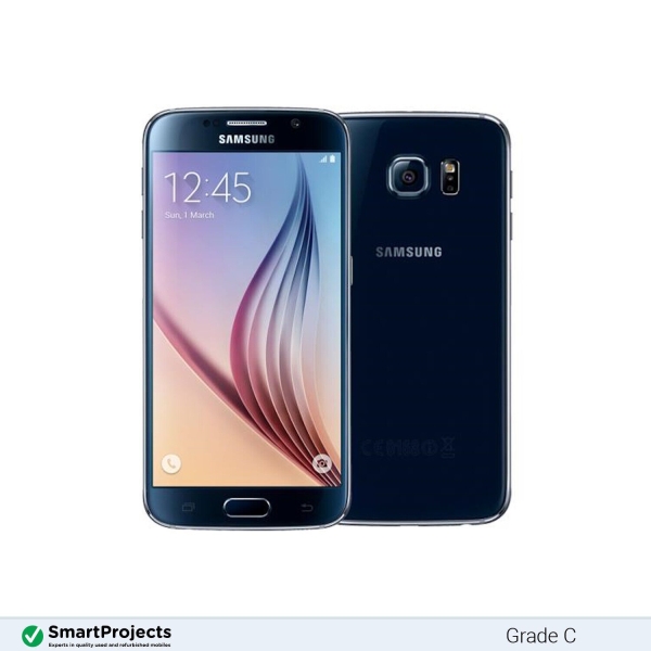 Samsung Galaxy S6 Saphir Black 32GB Grade C – Ohne Simlock Smartphone