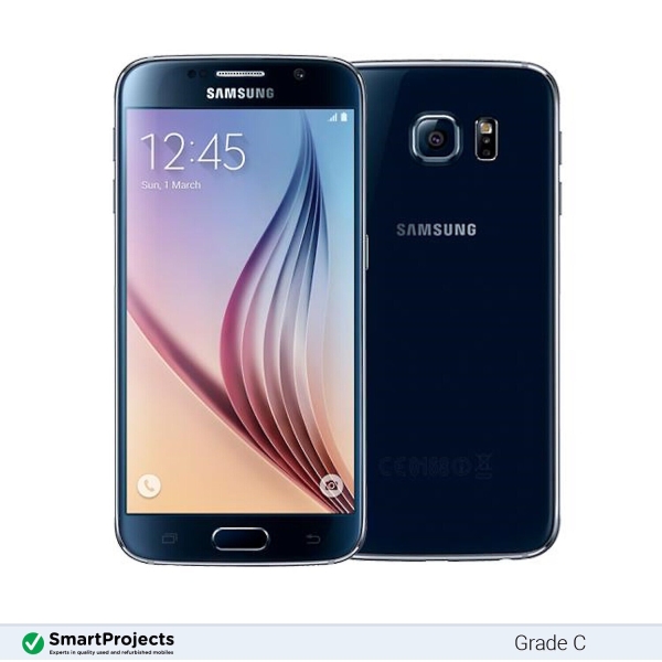 Samsung Galaxy S6 Saphir Black 32GB Grade C – Ohne Simlock Smartphone