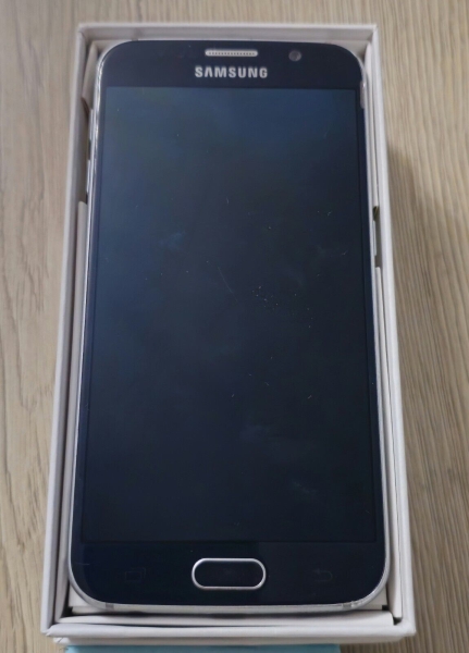 Samsung  Galaxy S6 SM-G920F – 64GB – Black Sapphire (Ohne Simlock) Smartphone