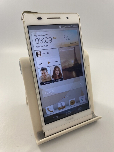 Huawei Ascend P6 weiß entsperrt 8GB 4,7″ 8MP Android Smartphone Defekt #F03