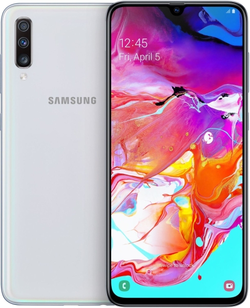 SAMSUNG Galaxy A70 128GB Weiß – Sehr Gut – Smartphone