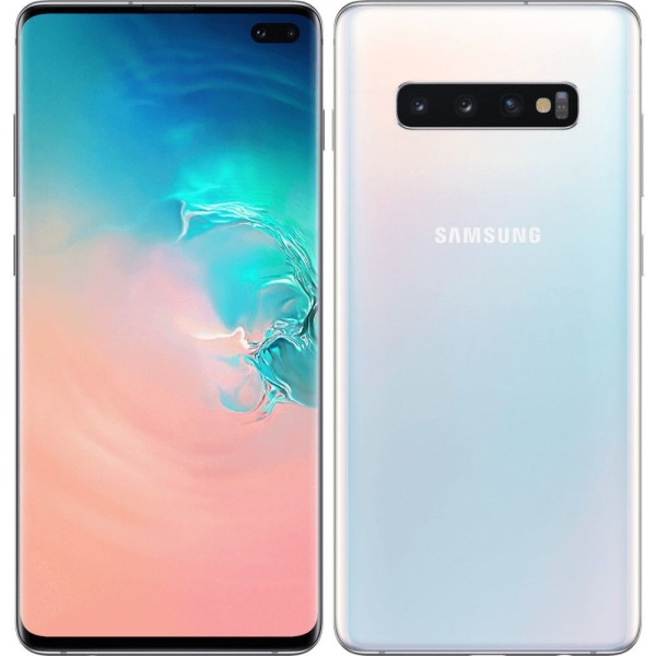 SAMSUNG Galaxy S10+ 128GB Prism Weiß – Sehr Gut – Smartphone
